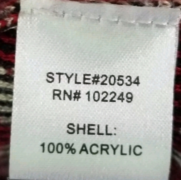 Under Skies Aztec Tribal Dark Red Navy Blue Belted Open Cardigan Size M Boho - Picture 4 of 6